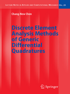 cover image of Discrete Element Analysis Methods of Generic Differential Quadratures
